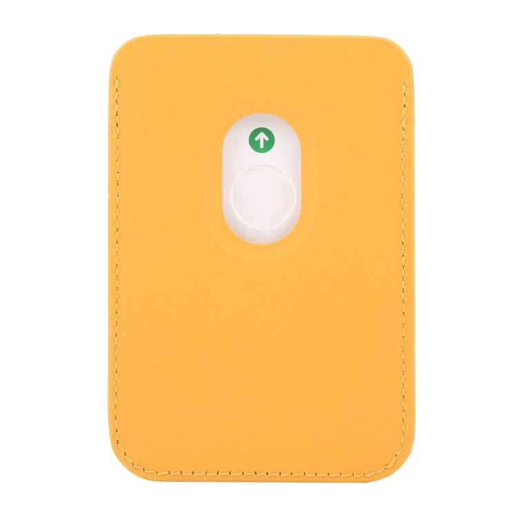 MagSafe Magnetic Wallet Card Hourglass Fold Holder Case(Yellow) by bashfashion
