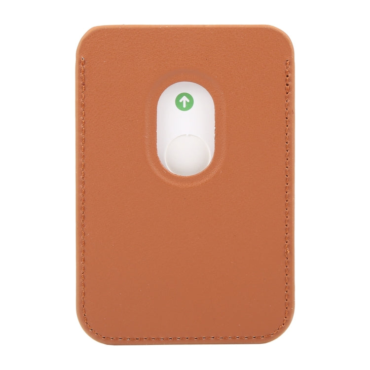 MagSafe Magnetic Wallet Card Hourglass Fold Holder Case(Brown) by bashfashion