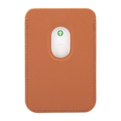 MagSafe Magnetic Wallet Card Hourglass Fold Holder Case(Brown) by bashfashion