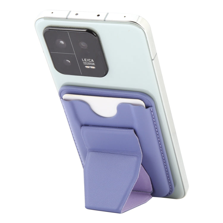MagSafe Magnetic Wallet Card Hourglass Fold Holder Case(Lavender) by bashfashion