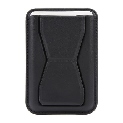 MagSafe Magnetic Wallet Card Hourglass Fold Holder Case(Black) by bashfashion