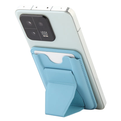 MagSafe Magnetic Wallet Card Hourglass Fold Holder Case(Sky Blue) by bashfashion