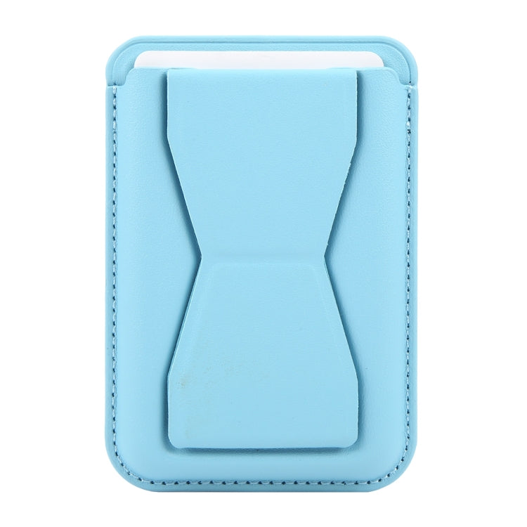 MagSafe Magnetic Wallet Card Hourglass Fold Holder Case(Sky Blue) by bashfashion