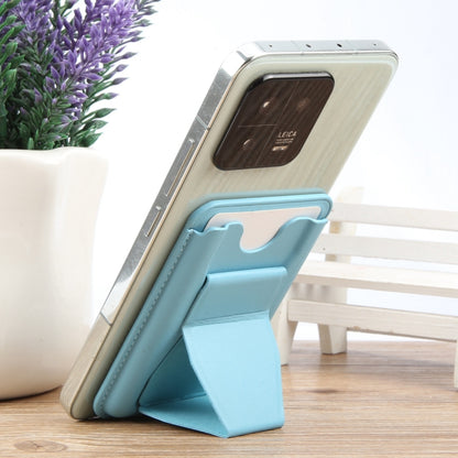 MagSafe Magnetic Wallet Card Hourglass Fold Holder Case(Sky Blue) by bashfashion