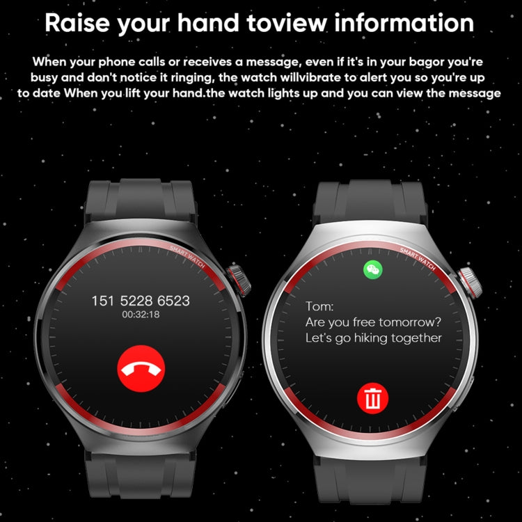 MT78 1.43 inch IP67 Waterproof Smart Watch, Support Sleep Monitoring(Black) by bashfashion