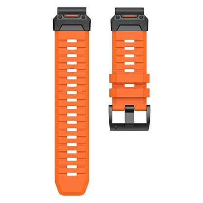 For Garmin Fenix 7 Fluororubber Quick Release Watch Band(Orange) by bashfashion
