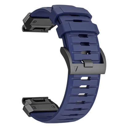 For Garmin Fenix 7 Fluororubber Quick Release Watch Band(Blue) by bashfashion