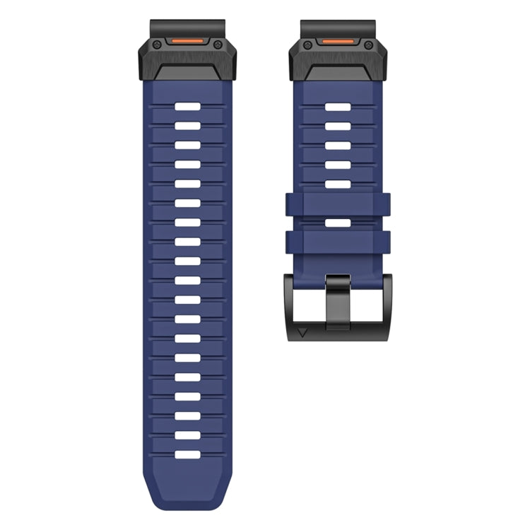 For Garmin Fenix 7 Fluororubber Quick Release Watch Band(Blue) by bashfashion