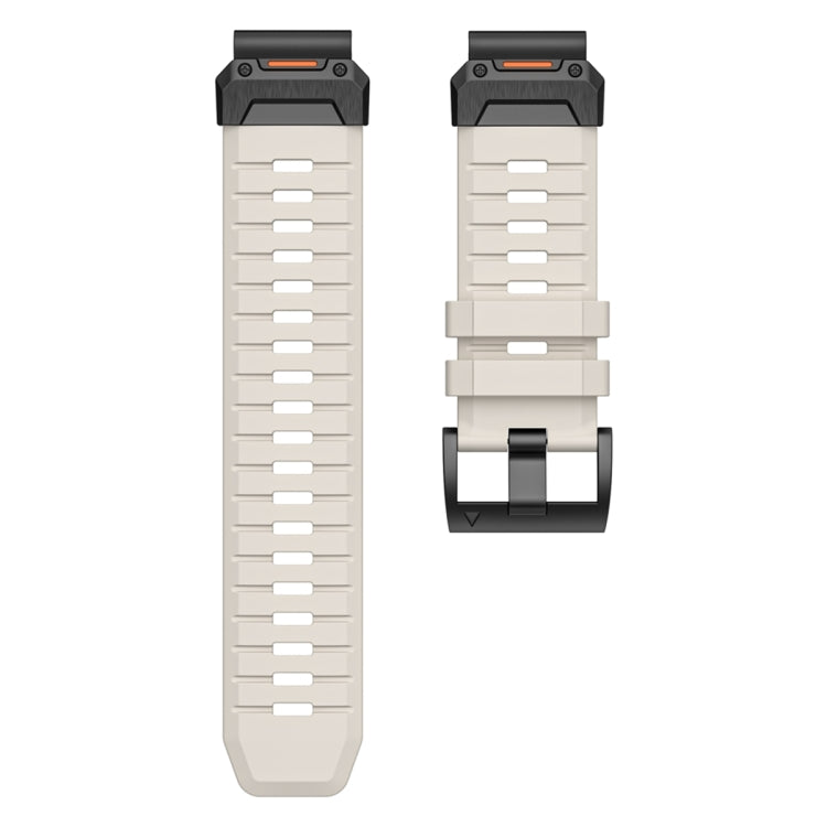 For Garmin Fenix 7 Fluororubber Quick Release Watch Band(Starlight) by bashfashion