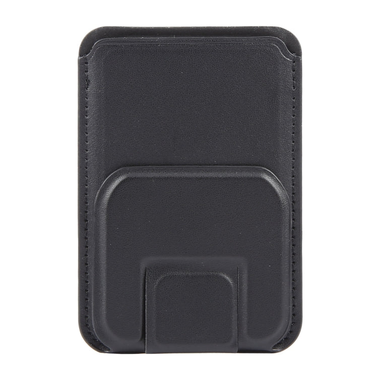 MagSafe Magnetic Wallet Card Square Fold Holder Case(Black) by bashfashion