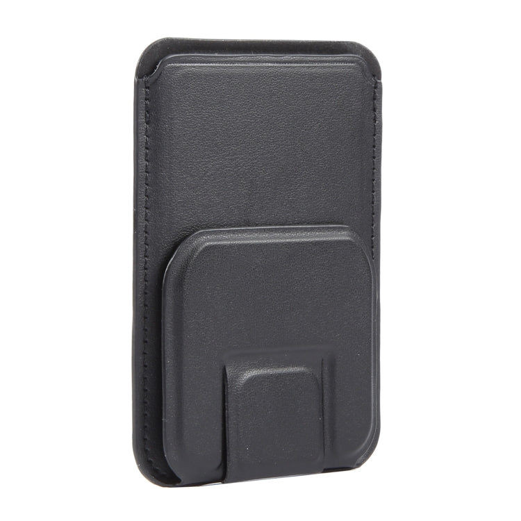 MagSafe Magnetic Wallet Card Square Fold Holder Case(Black) by bashfashion