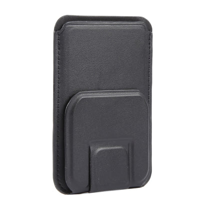 MagSafe Magnetic Wallet Card Square Fold Holder Case(Black) by bashfashion