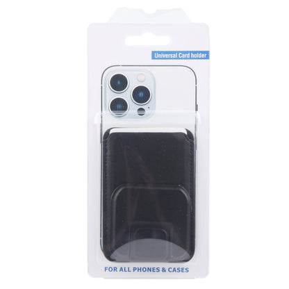 MagSafe Magnetic Wallet Card Square Fold Holder Case(Black) by bashfashion