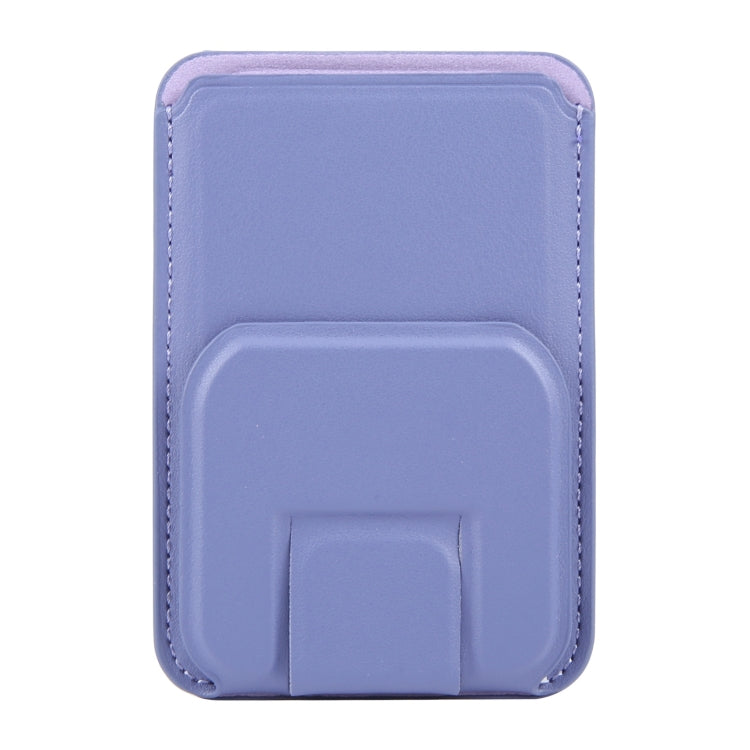 MagSafe Magnetic Wallet Card Square Fold Holder Case(Lavender) by bashfashion