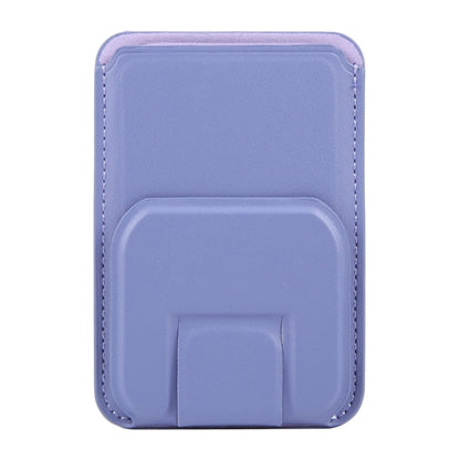 MagSafe Magnetic Wallet Card Square Fold Holder Case(Lavender) by bashfashion
