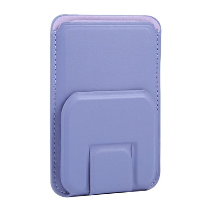 MagSafe Magnetic Wallet Card Square Fold Holder Case(Lavender) by bashfashion