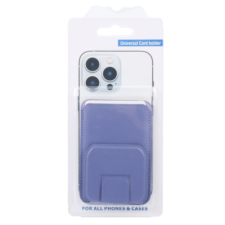 MagSafe Magnetic Wallet Card Square Fold Holder Case(Lavender) by bashfashion