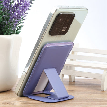 MagSafe Magnetic Wallet Card Square Fold Holder Case(Lavender) by bashfashion