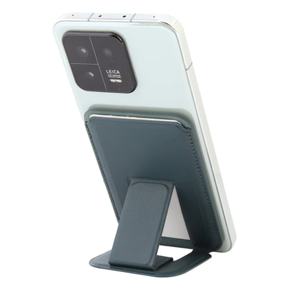 MagSafe Magnetic Wallet Card Square Fold Holder Case(Deep Green) by bashfashion