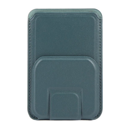 MagSafe Magnetic Wallet Card Square Fold Holder Case(Deep Green) by bashfashion