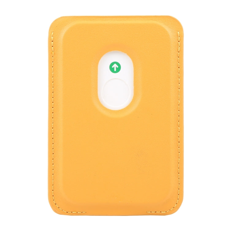 MagSafe Magnetic Wallet Card Square Fold Holder Case(Yellow) by bashfashion