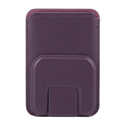 MagSafe Magnetic Wallet Card Square Fold Holder Case(Purple) by bashfashion