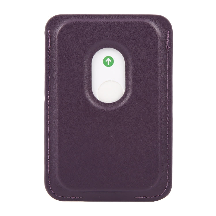 MagSafe Magnetic Wallet Card Square Fold Holder Case(Purple) by bashfashion