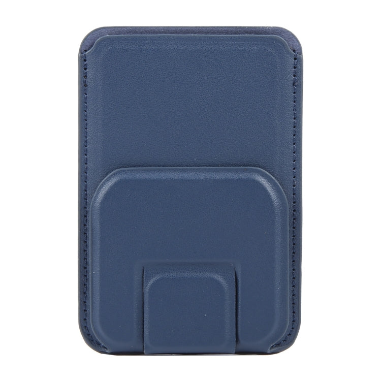 MagSafe Magnetic Wallet Card Square Fold Holder Case(Blue) by bashfashion