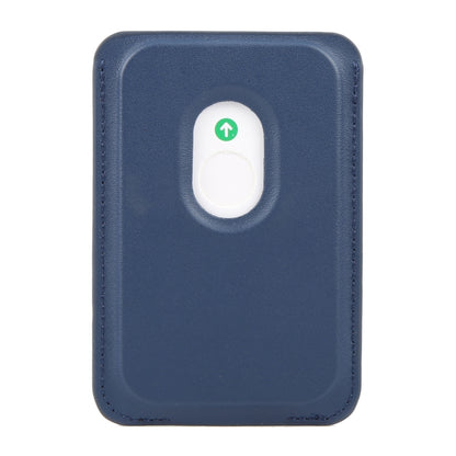 MagSafe Magnetic Wallet Card Square Fold Holder Case(Blue) by bashfashion