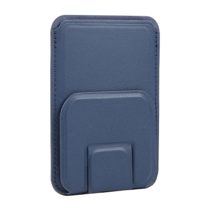 MagSafe Magnetic Wallet Card Square Fold Holder Case(Blue) by bashfashion