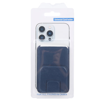 MagSafe Magnetic Wallet Card Square Fold Holder Case(Blue) by bashfashion