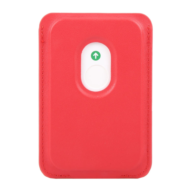MagSafe Magnetic Wallet Card Square Fold Holder Case(Red) by bashfashion