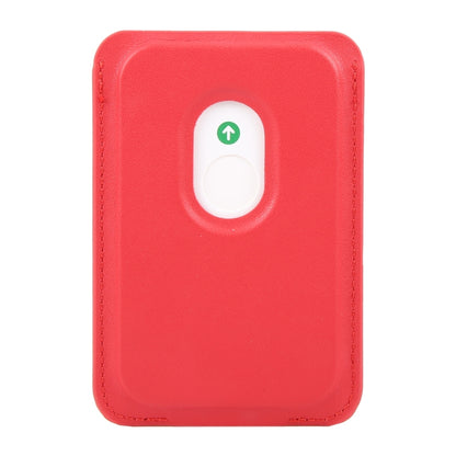 MagSafe Magnetic Wallet Card Square Fold Holder Case(Red) by bashfashion
