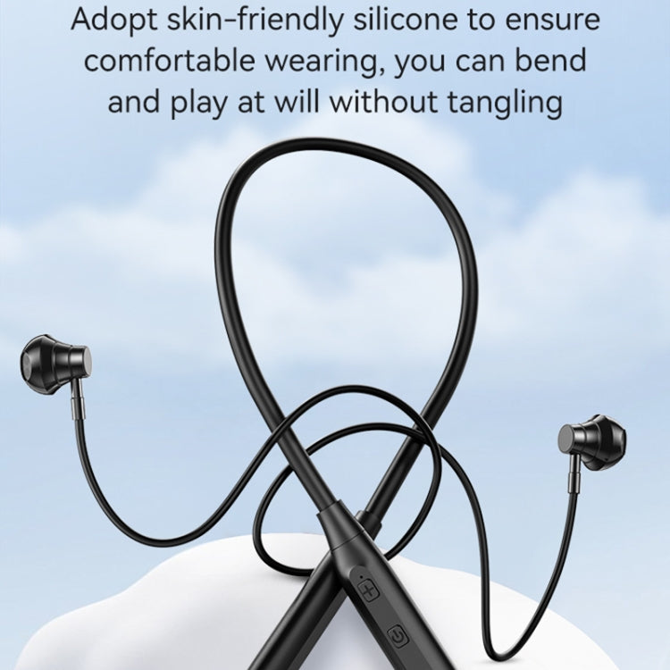 USAMS YQ24 YQ Series BT5.3 Neck-mounted Sports Bluetooth Earphone(Black) by USAMS