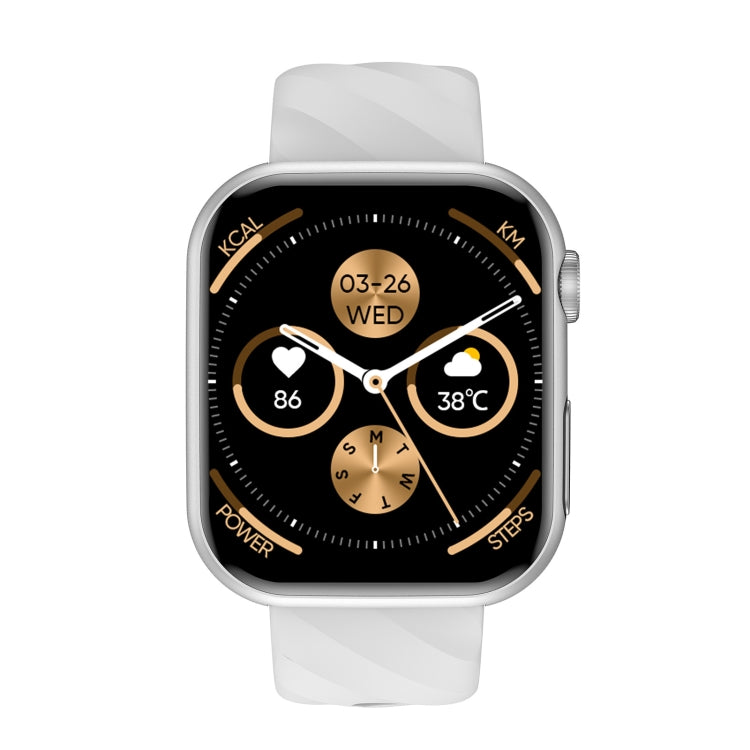 MT500 1.97 inch IP67 Waterproof Smart Watch, Support Electrocardiogram / Temperature Measurement(White) by bashfashion