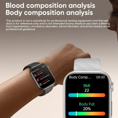 MT500 1.97 inch IP67 Waterproof Smart Watch, Support Electrocardiogram / Temperature Measurement(Black) by bashfashion