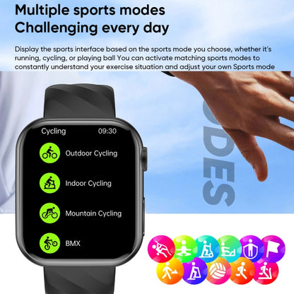 MT500 1.97 inch IP67 Waterproof Smart Watch, Support Electrocardiogram / Temperature Measurement(Black) by bashfashion