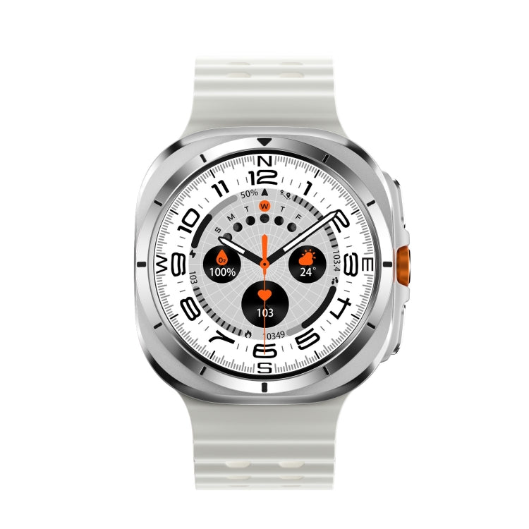 W7 1.43 inch IP68 Waterproof Smart Watch, Support Sedentary Reminder / Sleep Monitoring(White) by bashfashion