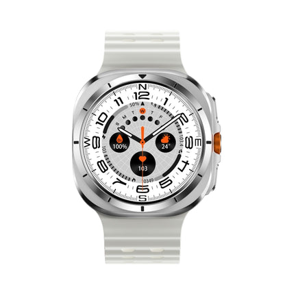 W7 1.43 inch IP68 Waterproof Smart Watch, Support Sedentary Reminder / Sleep Monitoring(White) by bashfashion