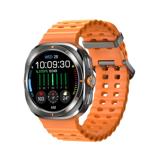 W7 1.43 inch IP68 Waterproof Smart Watch, Support Sedentary Reminder / Sleep Monitoring(Orange) by bashfashion