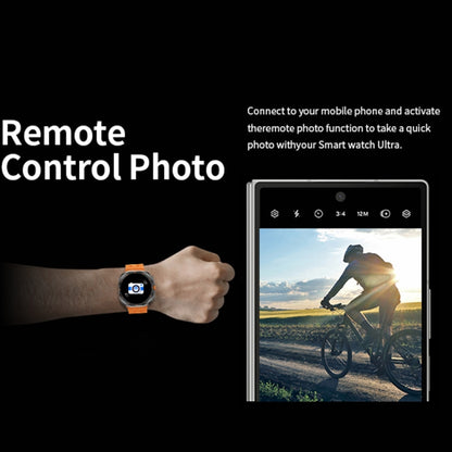 W7 1.43 inch IP68 Waterproof Smart Watch, Support Sedentary Reminder / Sleep Monitoring(Orange) by bashfashion