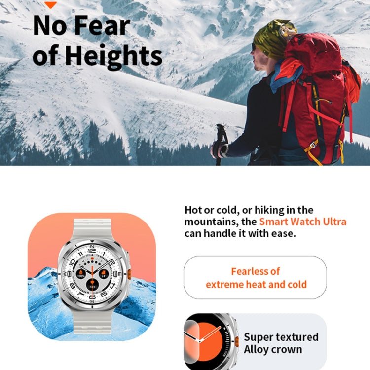 W7 1.43 inch IP68 Waterproof Smart Watch, Support Sedentary Reminder / Sleep Monitoring(White) by bashfashion