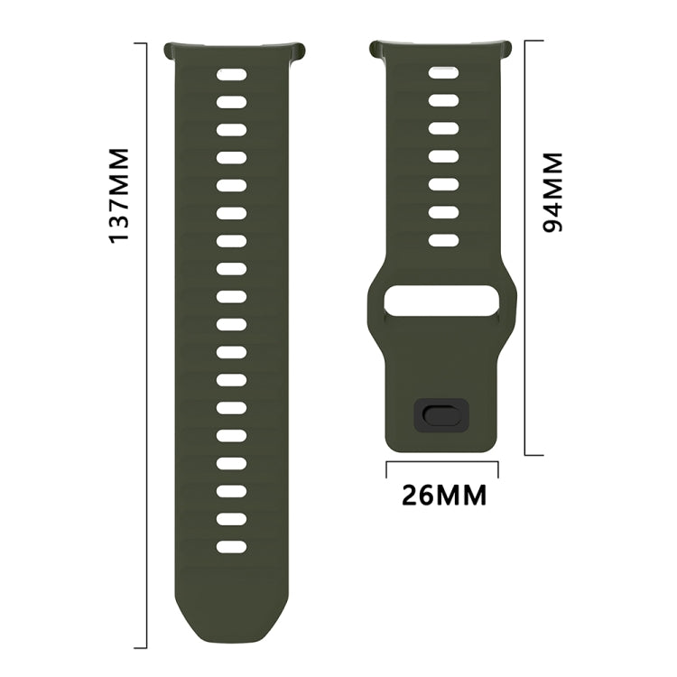 For Samsung Galaxy Watch Ultra 47mm / Ultra 2025 Wavy Texture Silicone Watch Band(Starlight) by bashfashion