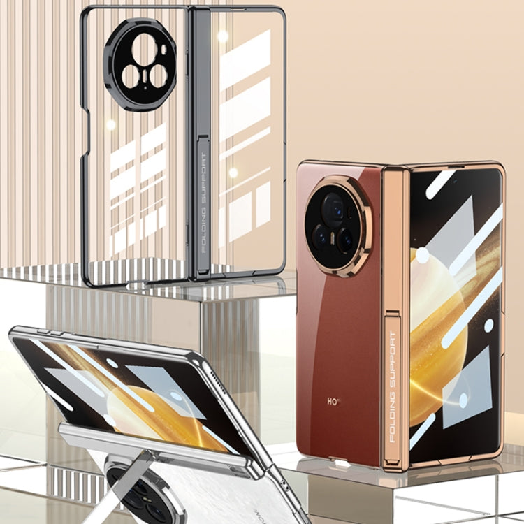 For Honor Magic V3 GKK Integrated Magnetic Fold Hinge Shockproof Phone Case(Gold) by GKK