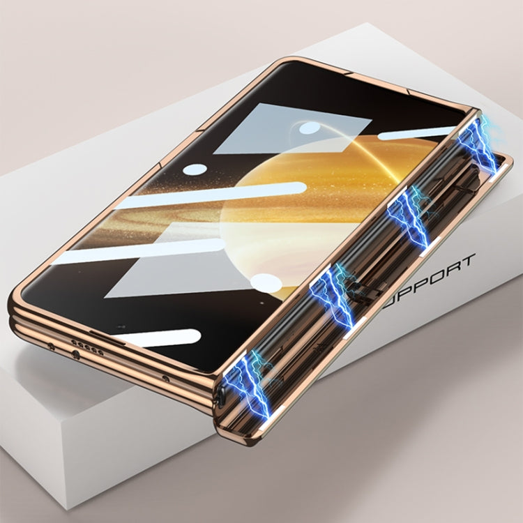 For Honor Magic V3 GKK Integrated Magnetic Fold Hinge Shockproof Phone Case(Gold) by GKK