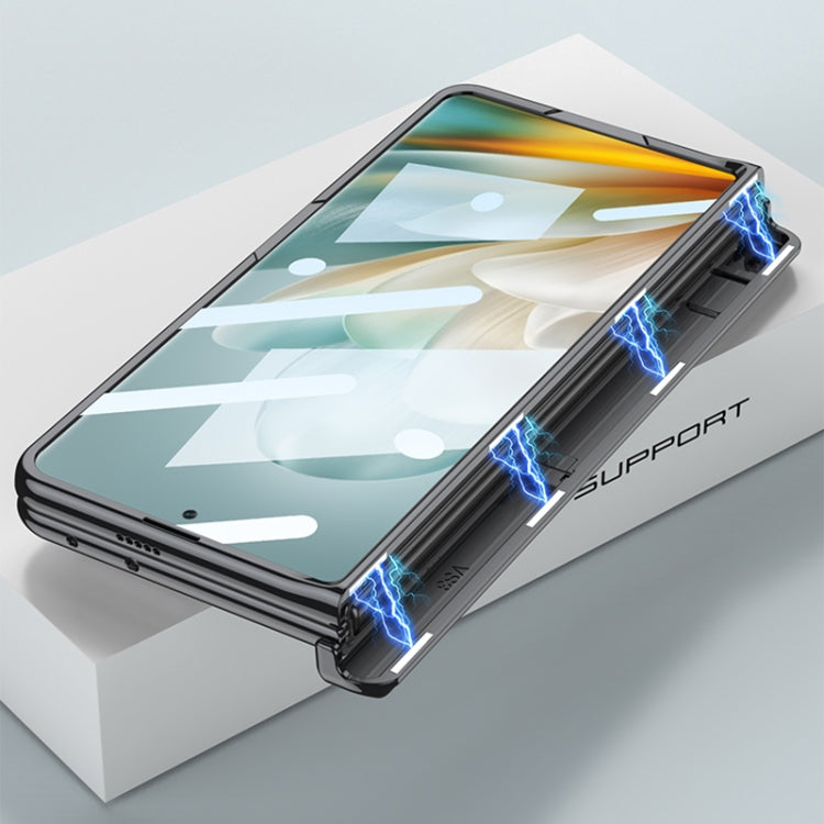 For Honor Magic Vs3 GKK Integrated Magnetic Fold Hinge Shockproof Phone Case(Black) by GKK