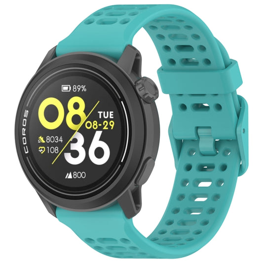 For COROS PACE 3 Color Buckle Liquid Silicone Strap(Dark Green) by bashfashion