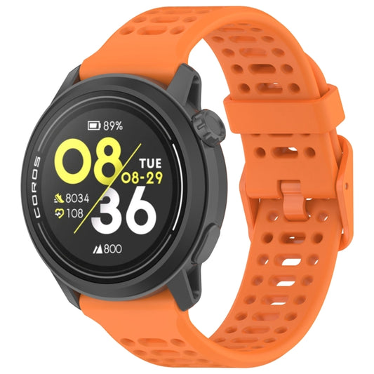 For COROS PACE 3 Color Buckle Liquid Silicone Strap(Orange) by bashfashion