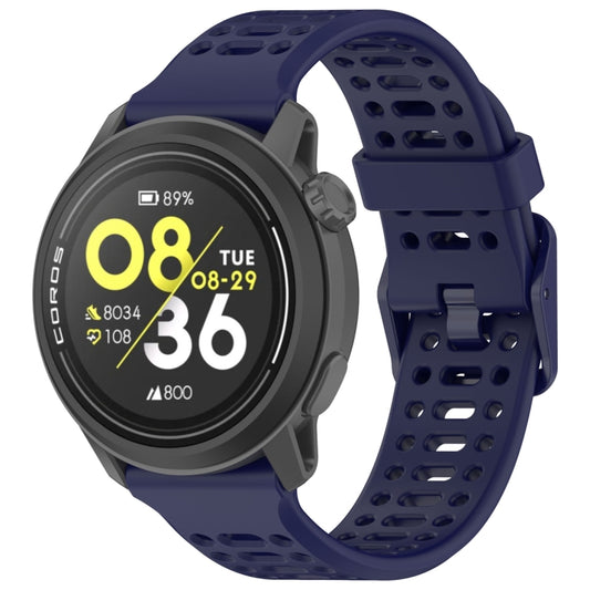 For COROS PACE 3 Color Buckle Liquid Silicone Strap(Midnight Blue) by bashfashion