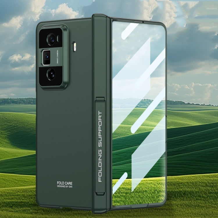 For Honor Magic Vs3 GKK Integrated Magnetic Folding Hinge All-inclusive Phone Case(Green) by GKK